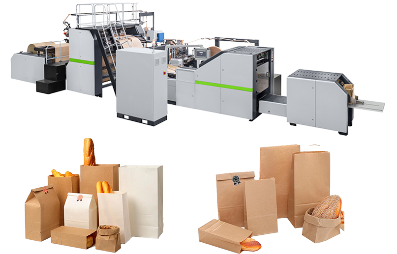 Fully Automatic Square Bottom Paper Bag Making Machine